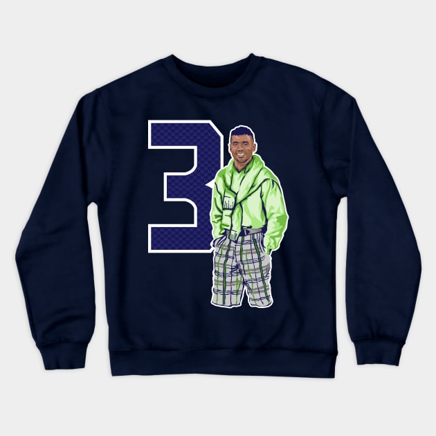 Russell Wilson Polo Crewneck Sweatshirt by Carl Cordes